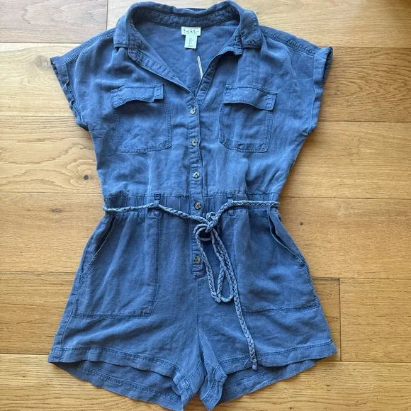 NWT Linen Romper - Picture 2 of 4